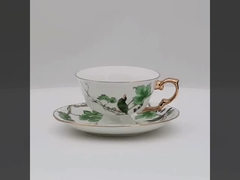Modern Ceramic Bone China Coffee Tea Cups And Sauce Cup Ceramic