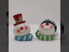 Lovely 3d Ceramic Spice Set Cruet Set Salt And Pepper Shaker Pots For Christmas