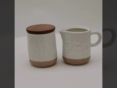 Ceramic Sugar And Creamer Set