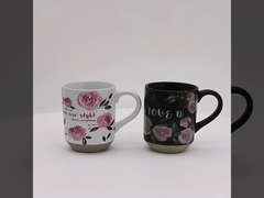 12oz Stoneware Mother Ceramic Coffee Mugs Gift Set Valentine'S Day Ceramics 12x8.2x10CM