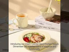 A B GRADE Standard Ceramic Dinnerware Sets 5 Pieces For All-Season Entertaining