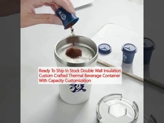 In Stock Double Wall Insulation Custom Crafted Thermal Container With Capacity Customization