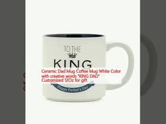 Ceramic Dad Mug Coffee Mug White Color with creative words 