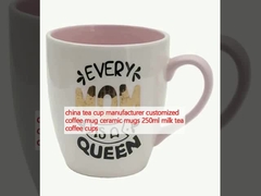 china tea cup manufacturer customized coffee mug ceramic mugs 250ml milk tea coffee cups