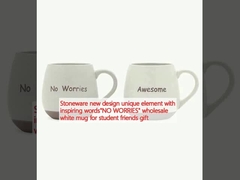 Stoneware new design unique element with inspiring words