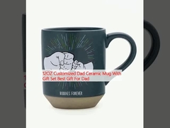 12OZ Customized Dad Ceramic Mug With Gift Set Best Gift For Dad