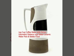 Jug Cup Coffee Water Milk Pitcher Geometric Patterns Jugs Water Ceramic Water Pots & Kettles Food
